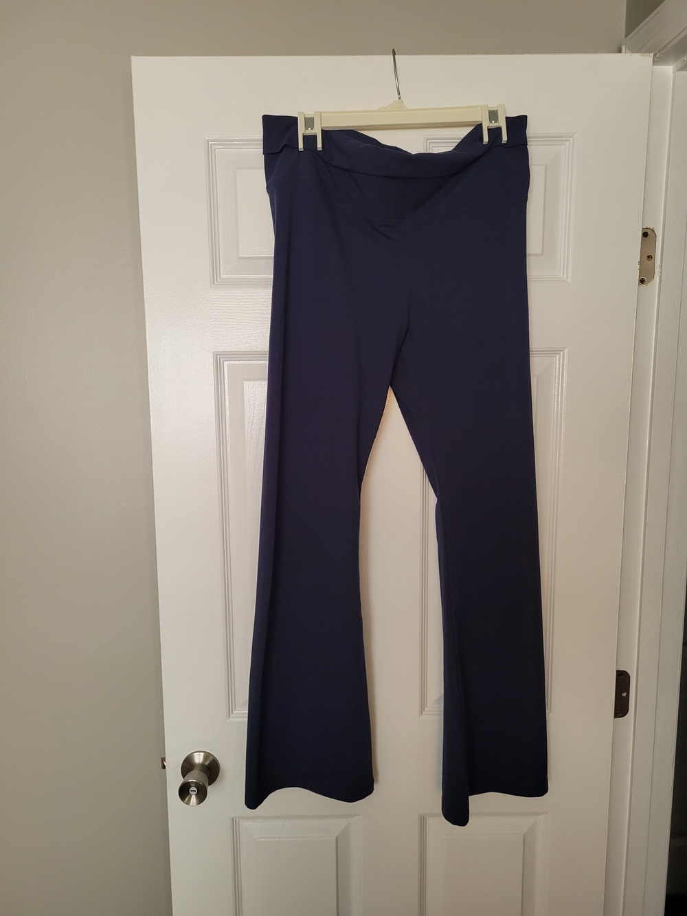 PINK Victoria's Secret Navy Blue Flared Track Pants